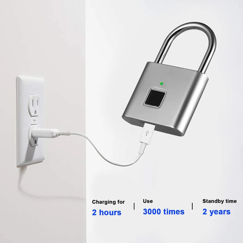 Smart Fingerprint Padlock - Keyless Biometric Security Lock (free shipping)