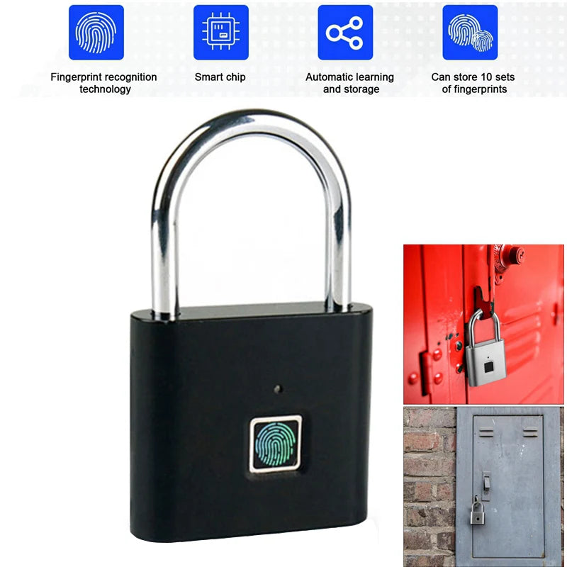 Smart Fingerprint Padlock - Keyless Biometric Security Lock (free shipping)